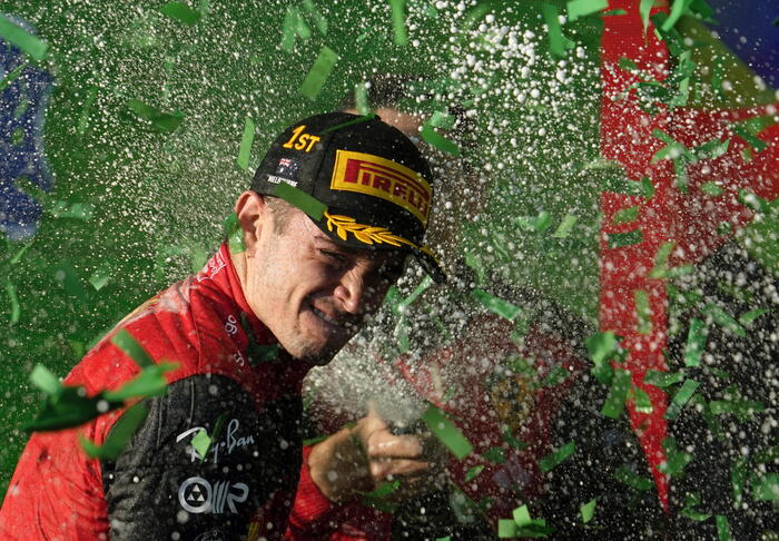  F1: la Ferrari di Leclerc vince il Gran Premio d’Australia.