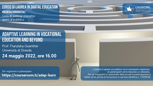  #generazionidigitali, ecco il webinar di Unimore su introduzione all’apprendimento adattivo