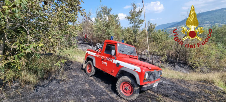  Montecenere, vasto incendio di vegetazione impegna i WWFF per ore