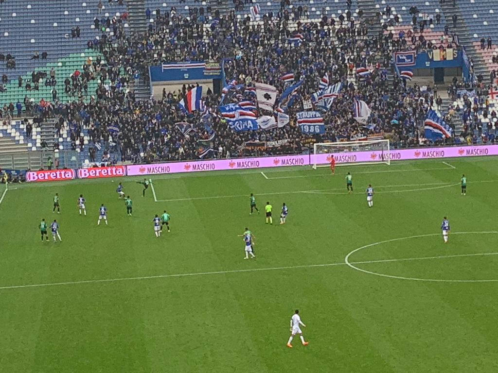  Il Sassuolo è ancora in vacanza, la Sampdoria vince 2 a 1 al Mapei Stadium