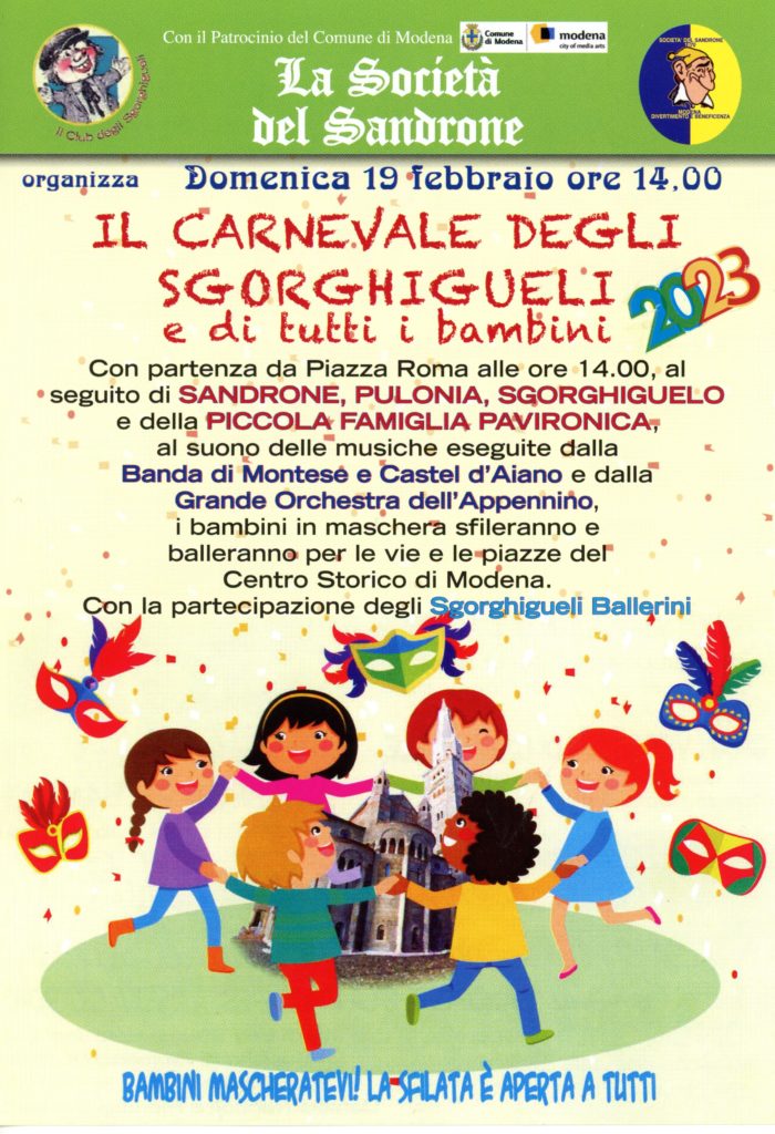  Chiude il Carnevale a Modena con gli Sghorghigueli