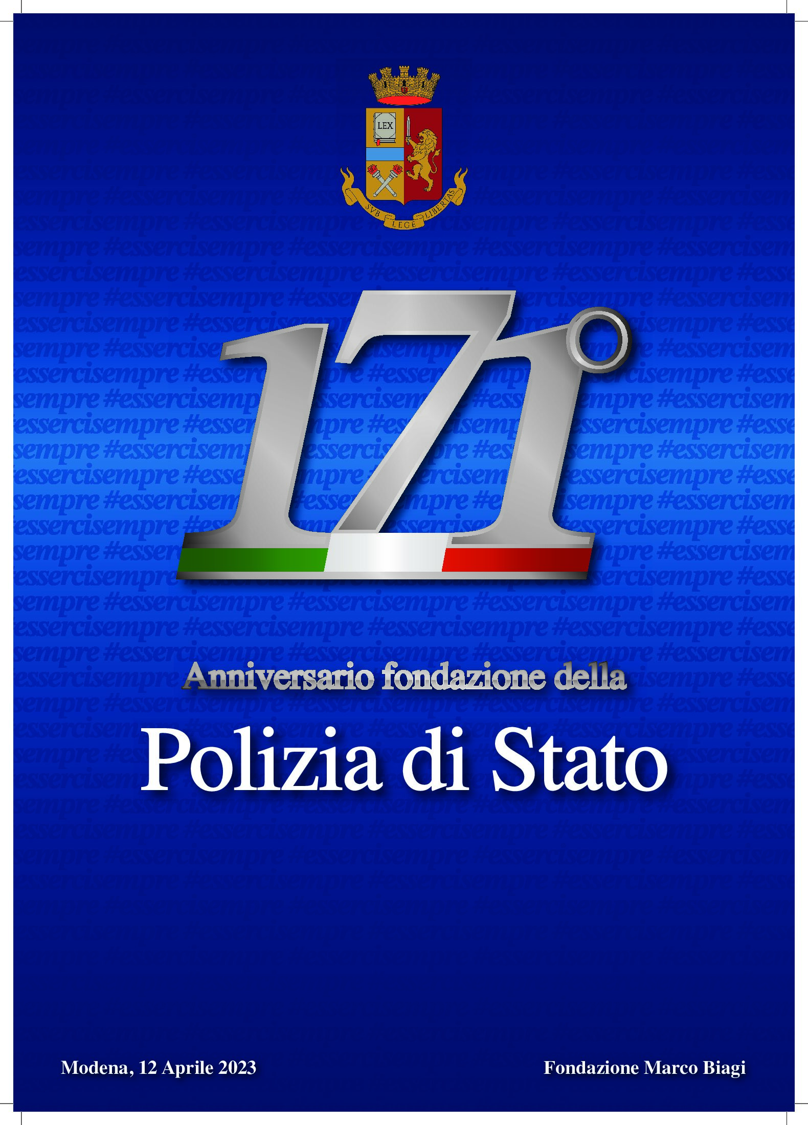 Mercoledi la Polizia celebra il 171° della fondazione
