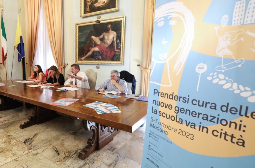  ‘Modena fa scuola’: prendersi cura delle nuove generazioni, 3 giorni di appuntamenti