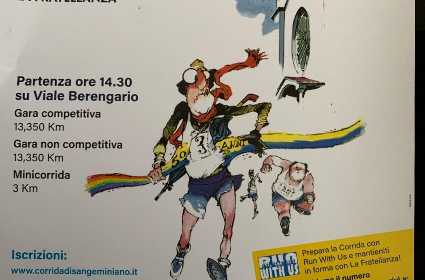  Corrida di San Geminiano, edizione speciale per i 50 anni