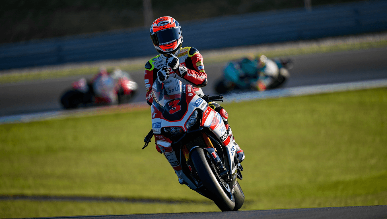 Almansa detta il passo nel venerdì di Misano