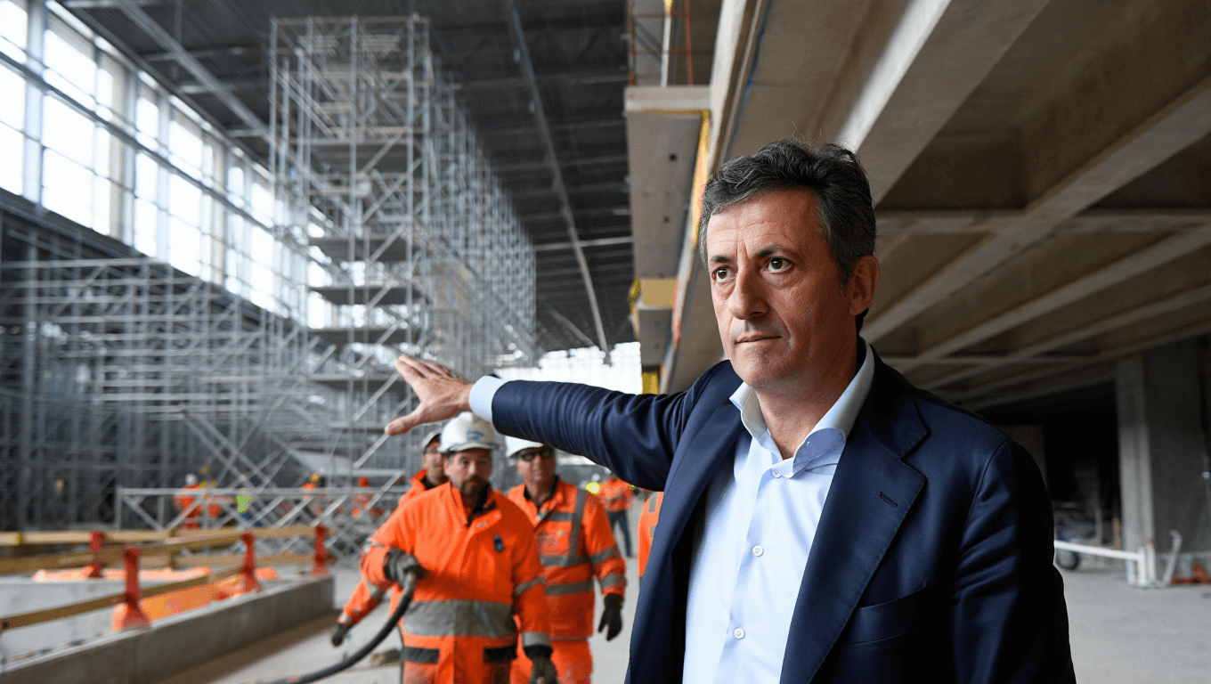 Abodi visits Fiera Milano Olympic venue