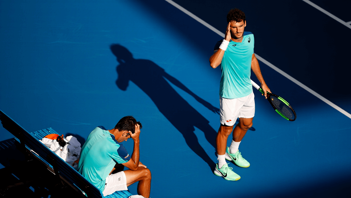 Cobolli, giornata no: Fery e i problemi intestinali lo estromettono dall’Australian Open
