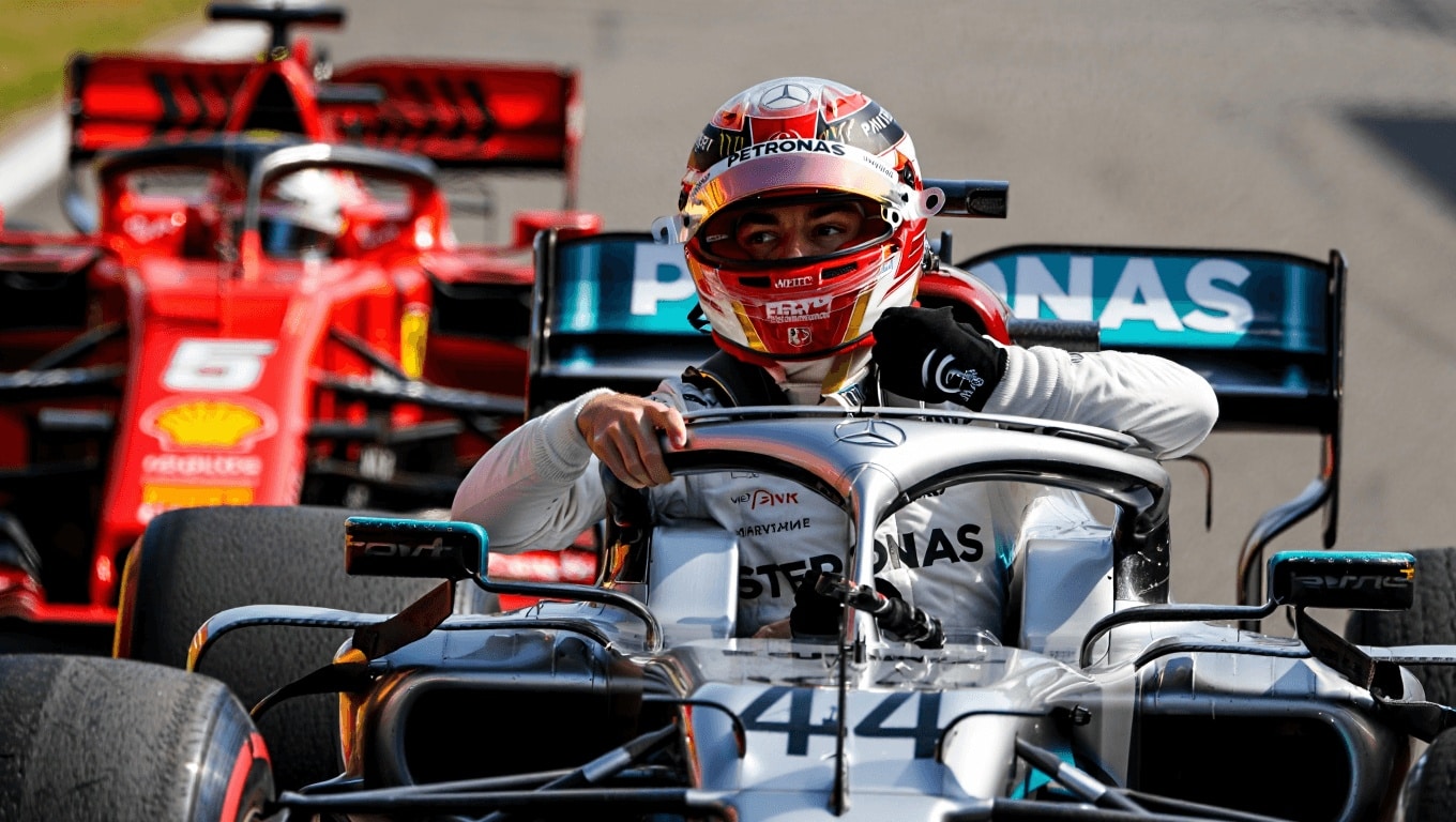 Russell: “Hamilton mi ha colto di sorpresa, la Ferrari è molto vicina a noi sul passo-gara”