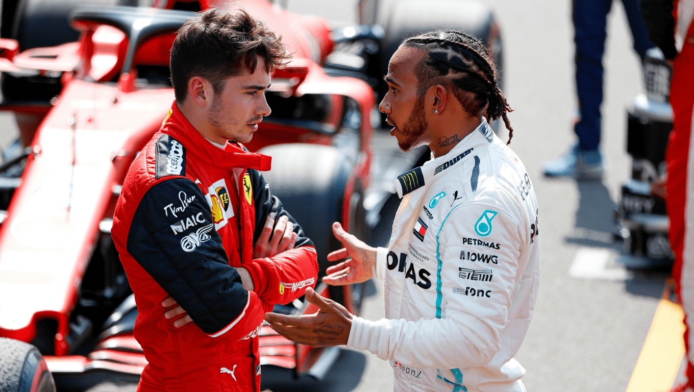 Leclerc e la lotta con Hamilton: “Lewis sa quanto sono larghe queste macchine?”