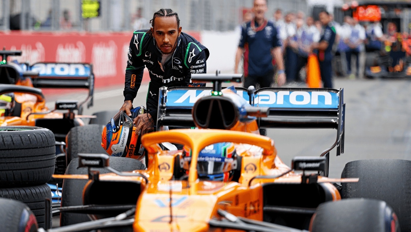 Questo Hamilton sbalordisce anche Russell: “Ci aspettavamo le McLaren, poi è arrivato Lewis…”