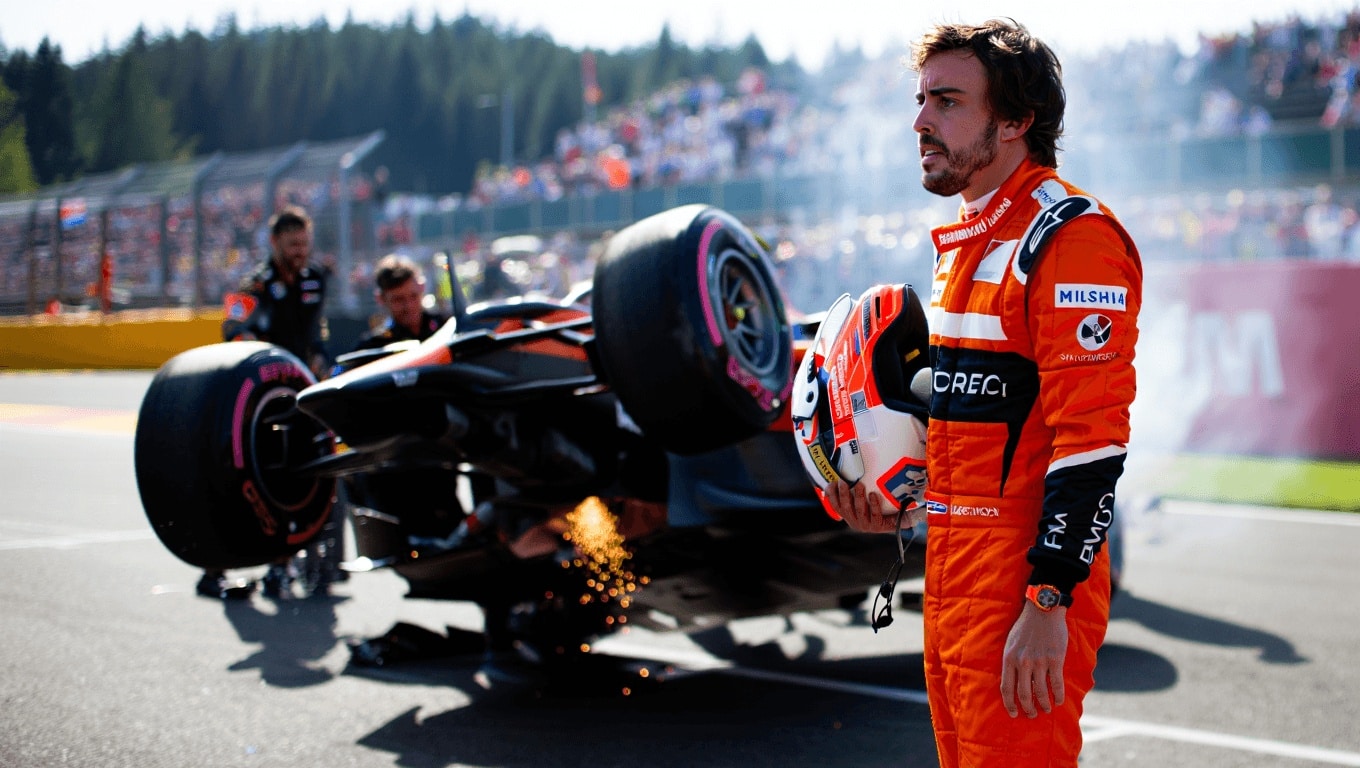 Alonso lancia l’allarme per Spa: “Se uso la batteria sul Kemmel, poi è finita! Meno cavalli di una F2”