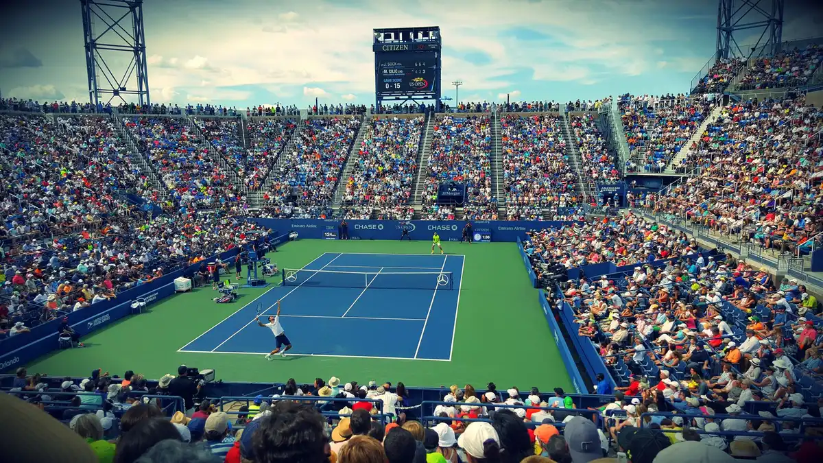 Lo stadio dell'US Open a Flushing Meadows, New York