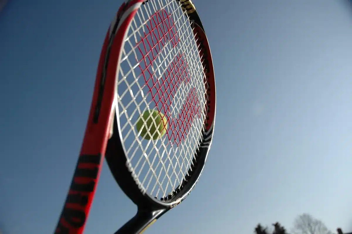 Tennista donna sul campo durante match principale